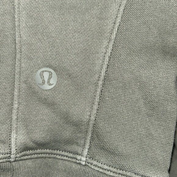 Lululemon French Terry Oversized Hoodie Grey Sage Size Large - Picture 9 of 10